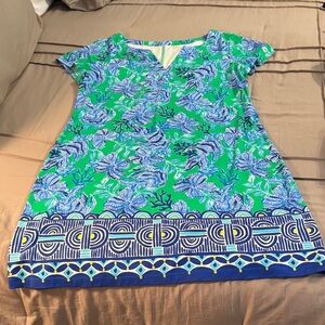 Floral Green and Blue Dress Lily Pulitzer